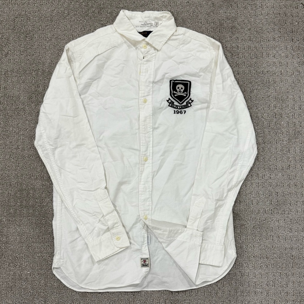 Vintage polo Ralph Lauren 1967 skull bones shirt Medium